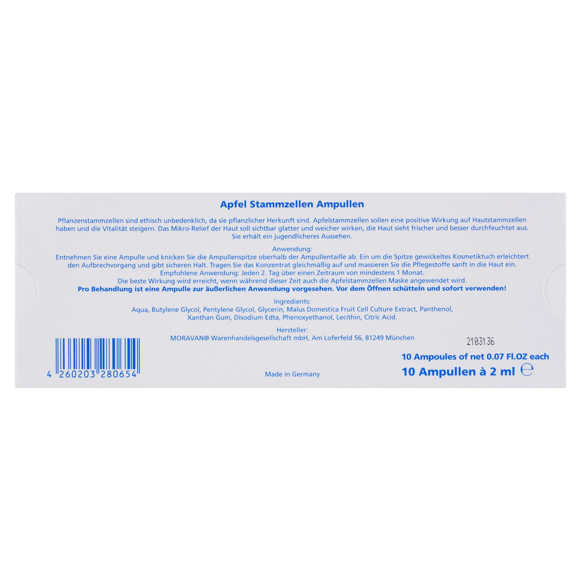 Apfelstammzellen Ampullen