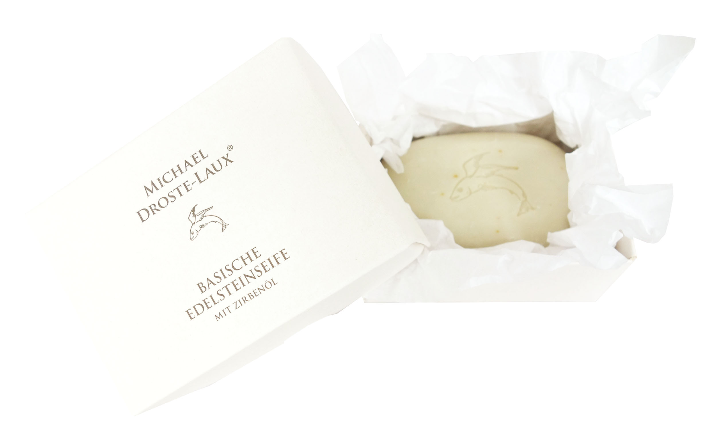 Basische Edelsteinseife mit Zirbenöl 
