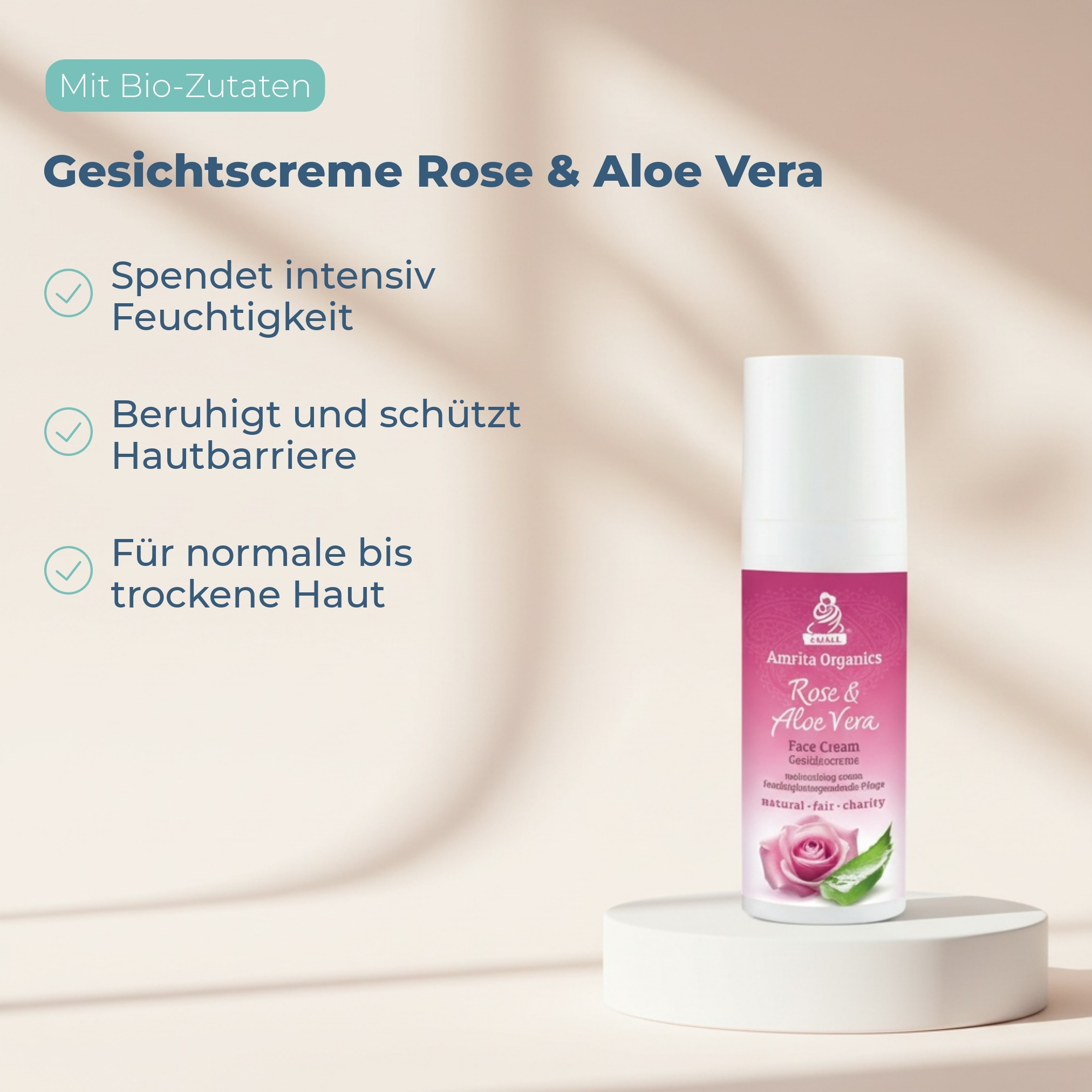 Gesichtscreme Rose & Aloe Vera