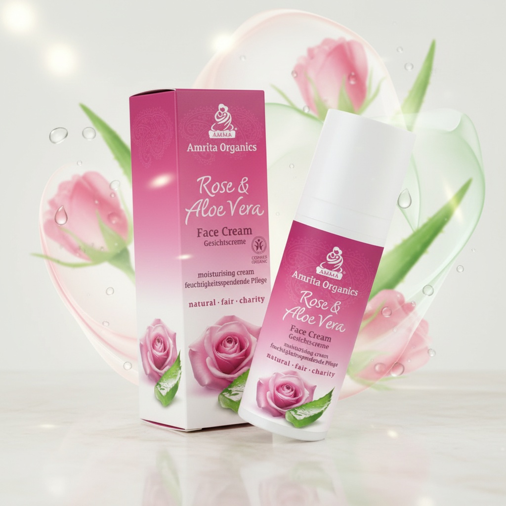 Gesichtscreme Rose & Aloe Vera
